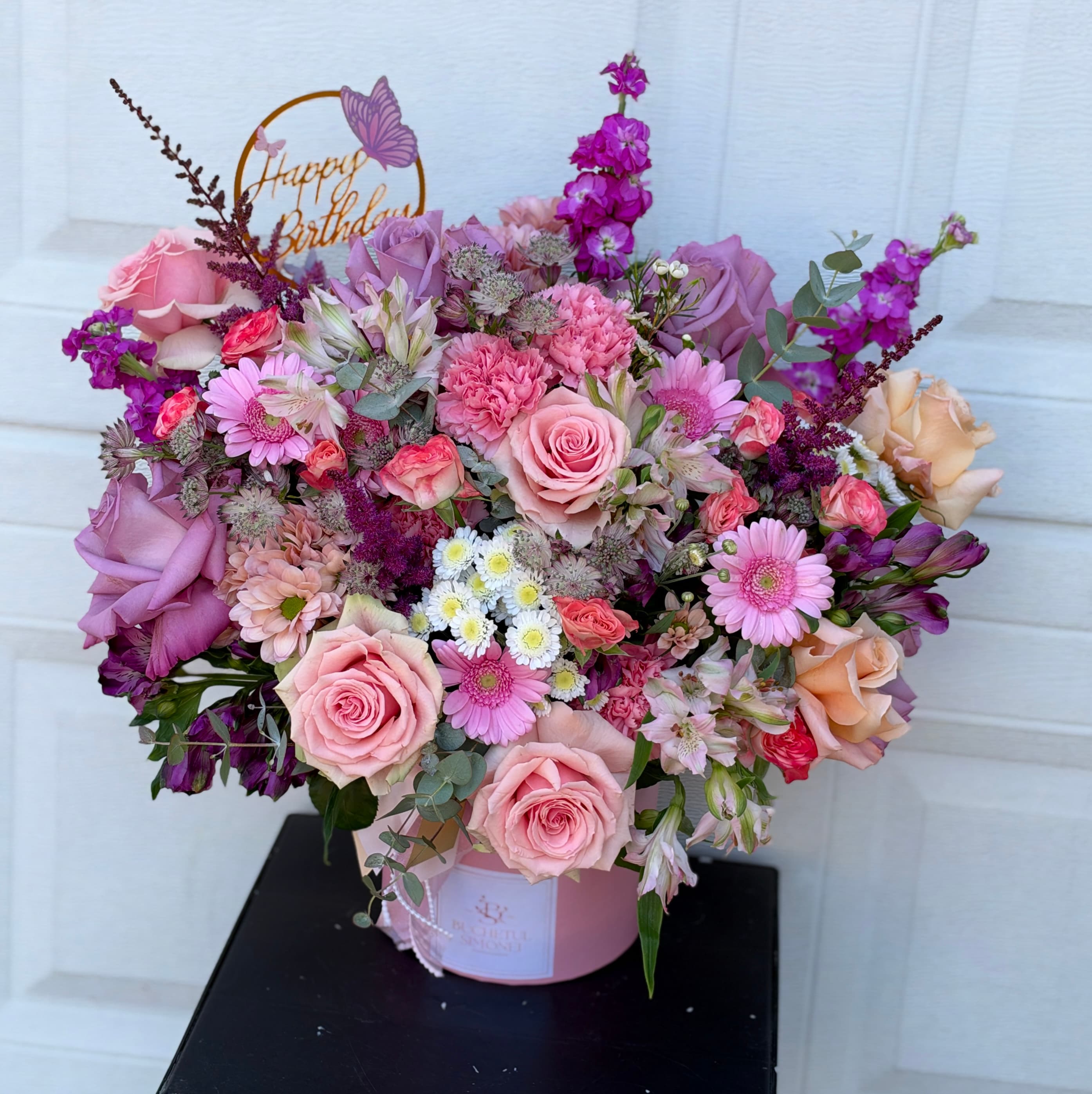 Pink birthday box